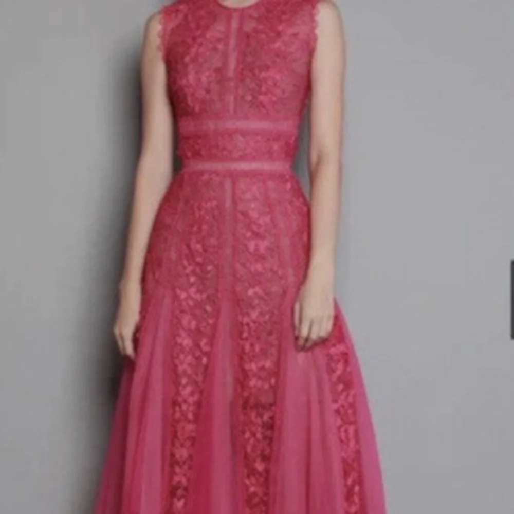 Bronx and Blanco embroidered mesh midi dress - Picture 1 of 11